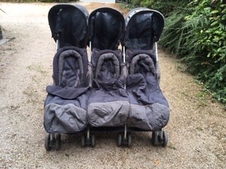 silver cross double pushchair
